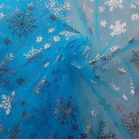 Snowflake Organza TURQUOISE 